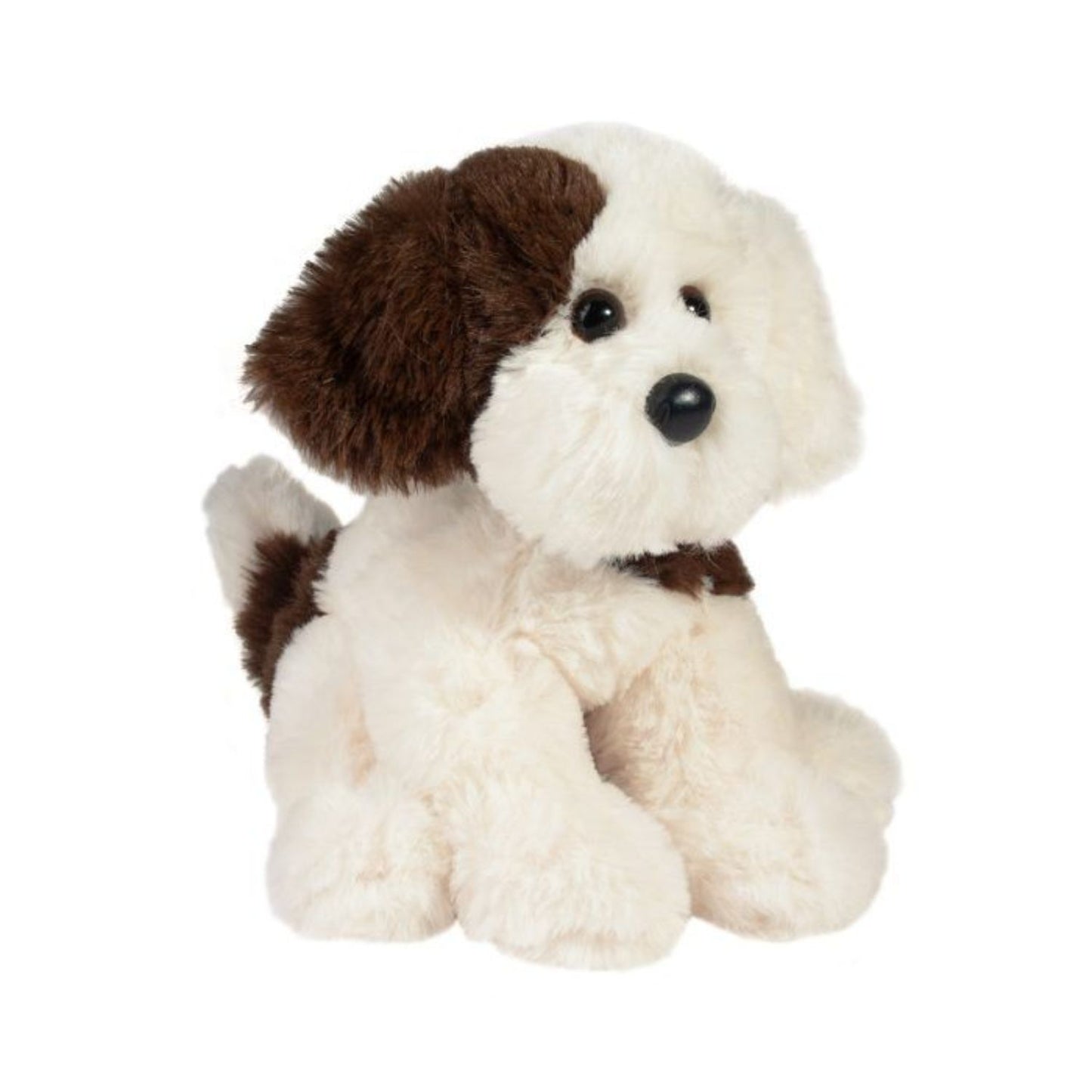 Soft spotted puppy plush with floppy body