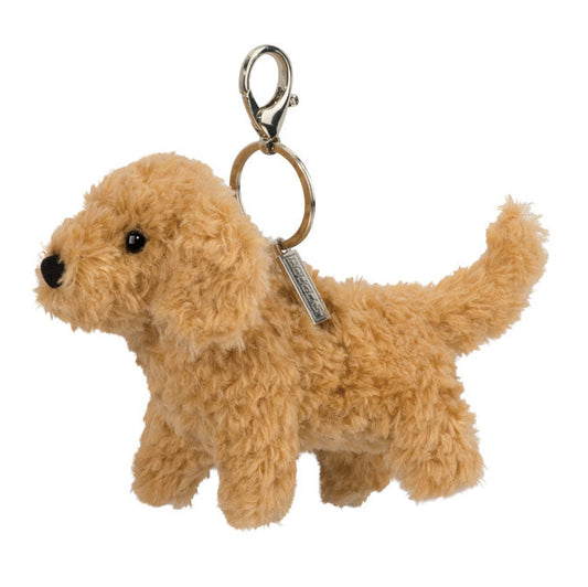 stuffed dog on keychain