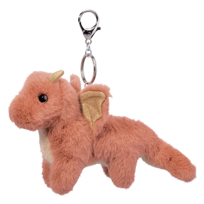 stuffed dragon on a keychain