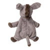 Soft textured donkey plush with playful sensory details