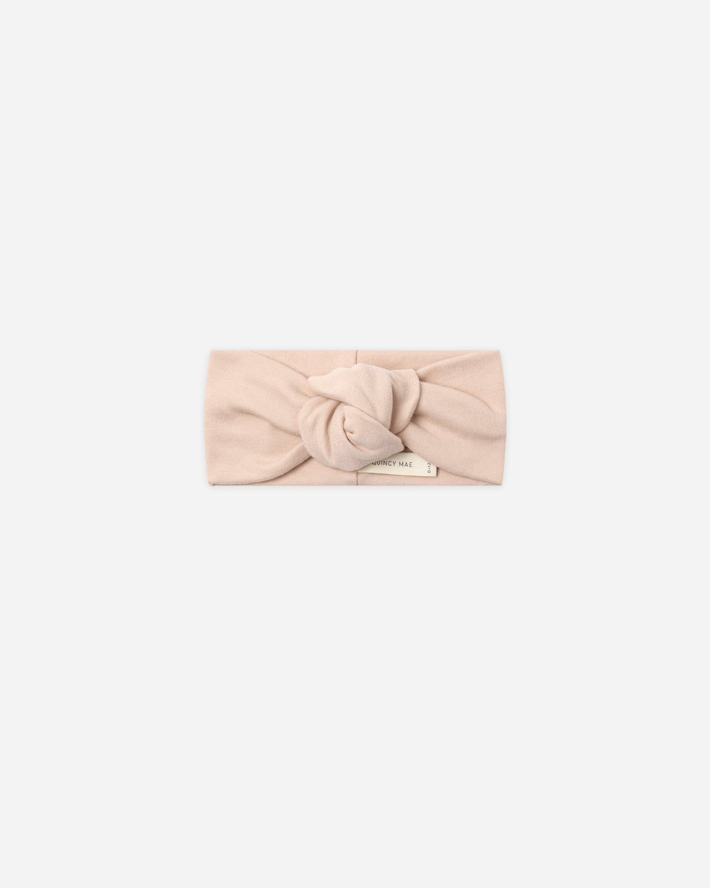 Dusty Rose Headband flat lay - Quincy Mae organic cotton knotted headband