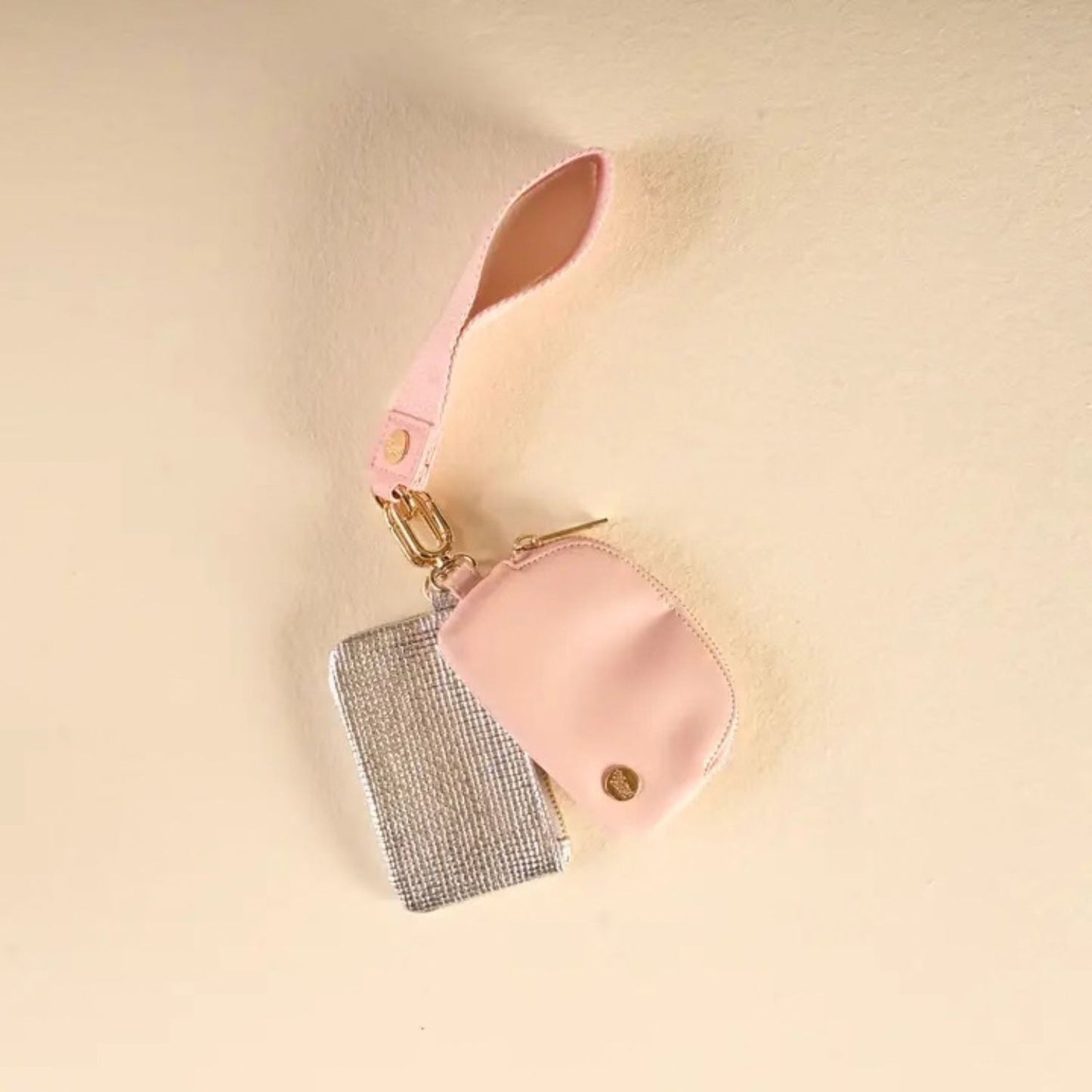 Rosé All Day Luxe Wristlet With Double Pouches