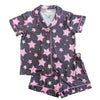 Girls pajama set with star pattern