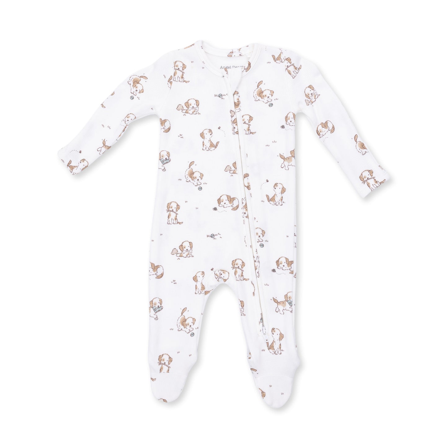 Explorer Puppy Blue Zip Footie by Angel Dear, view 1