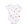 White onesie with puppy print 