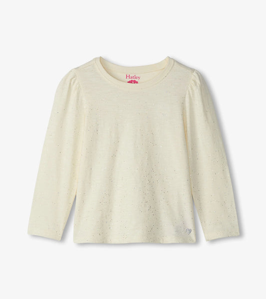 Sparkle Cream Top