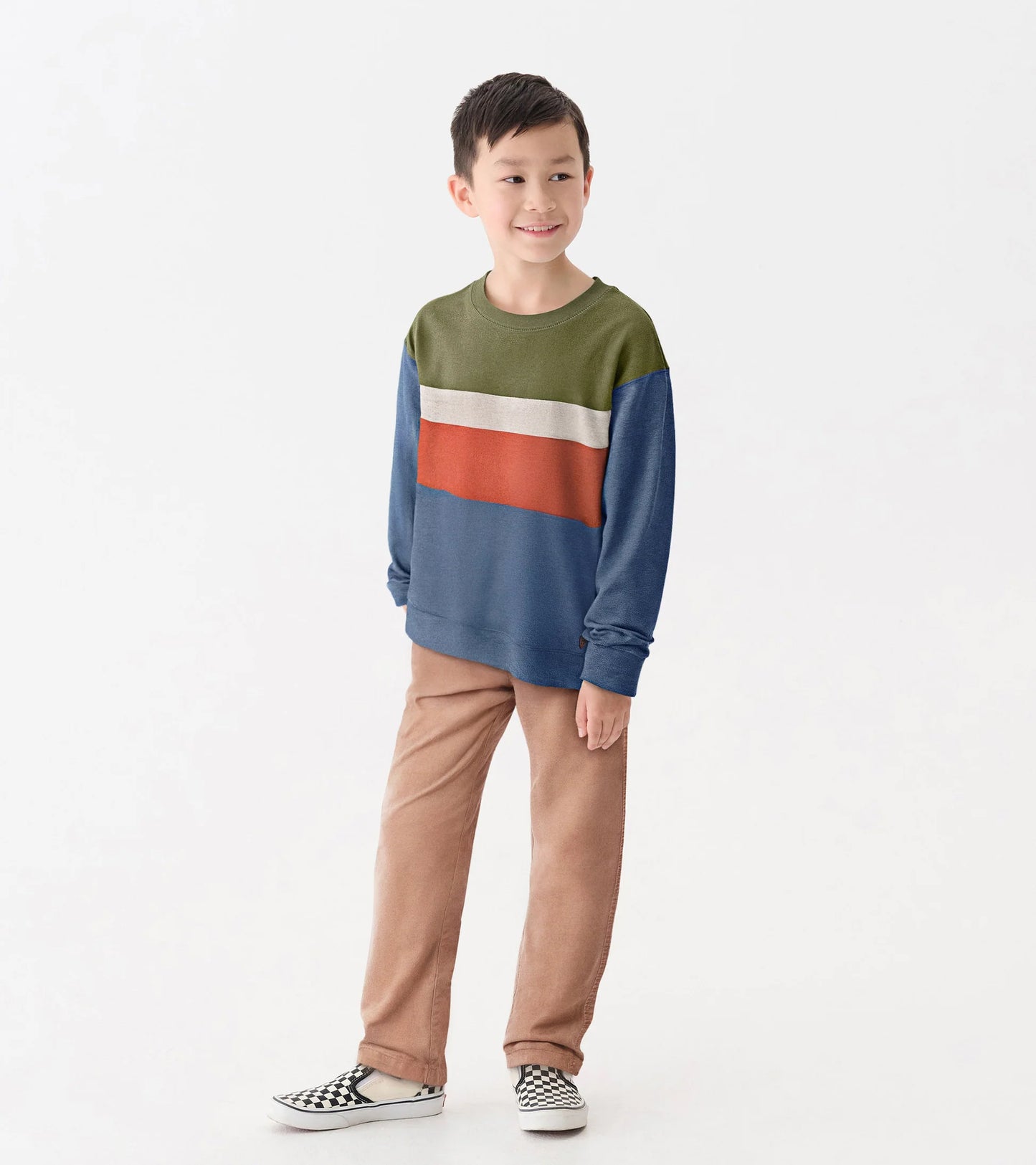 Autumn Color Block Top