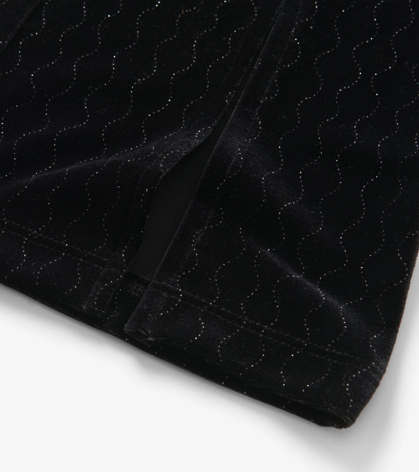 Black Sparkle Velour Flare Pants