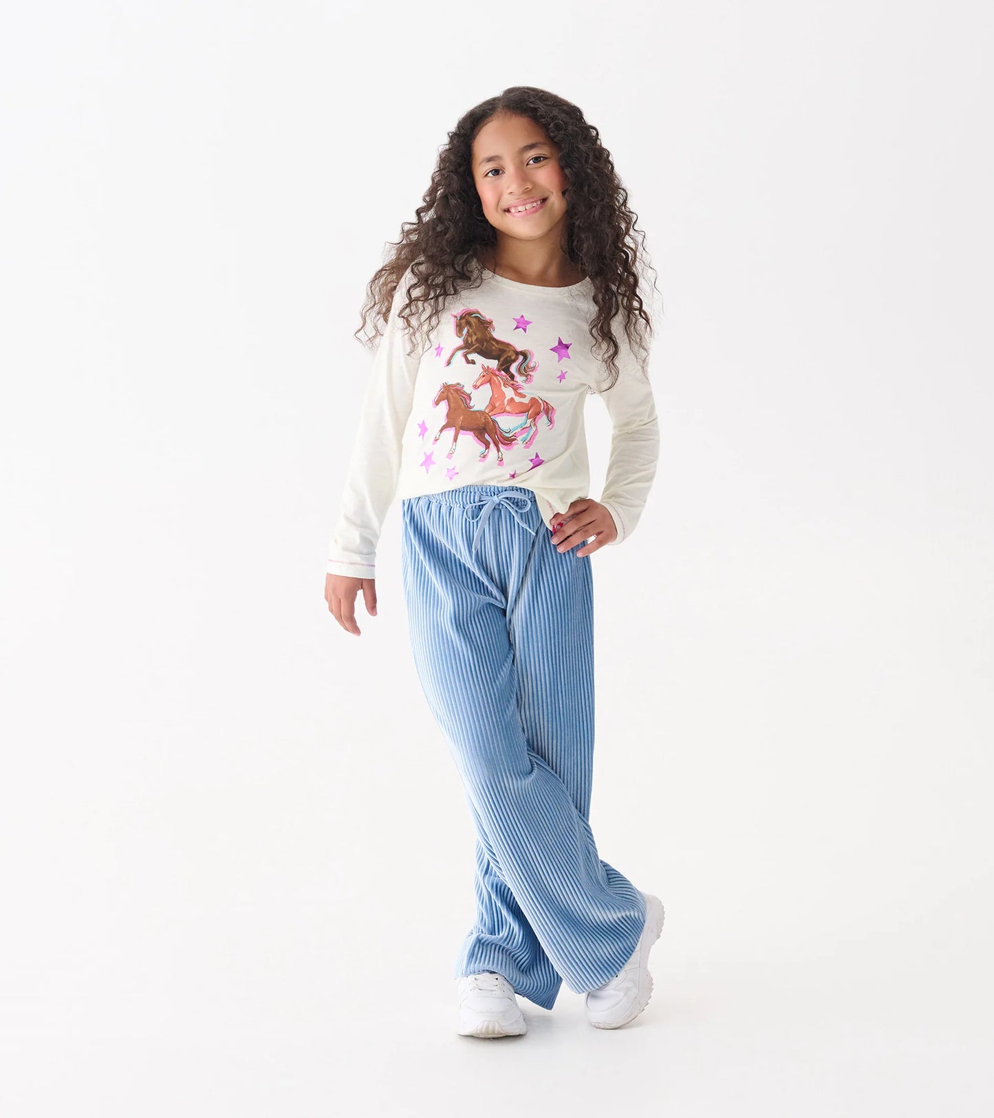 Cornflower Blue Velour Pants