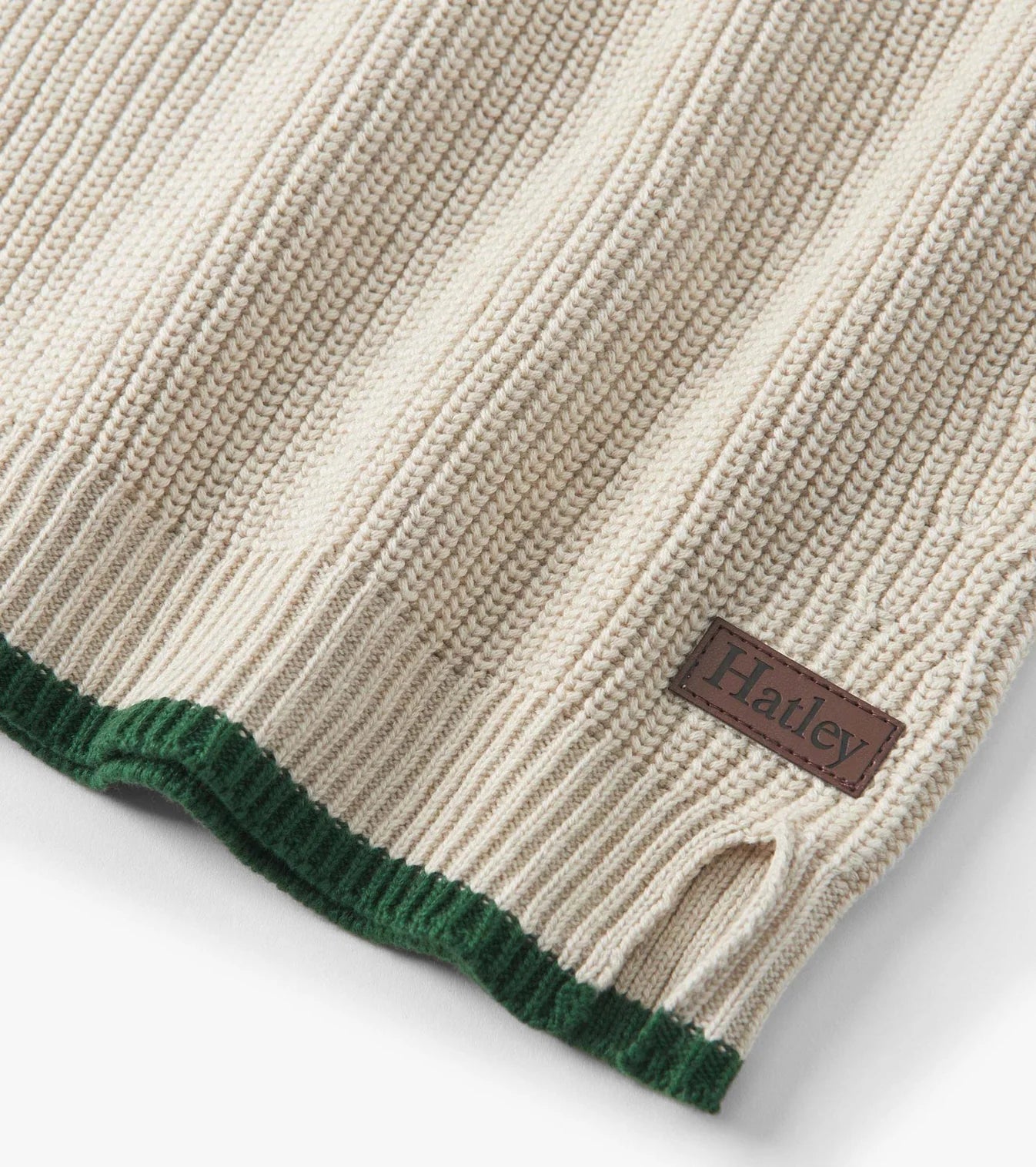 Oatmeal Melange Button Neck Sweater