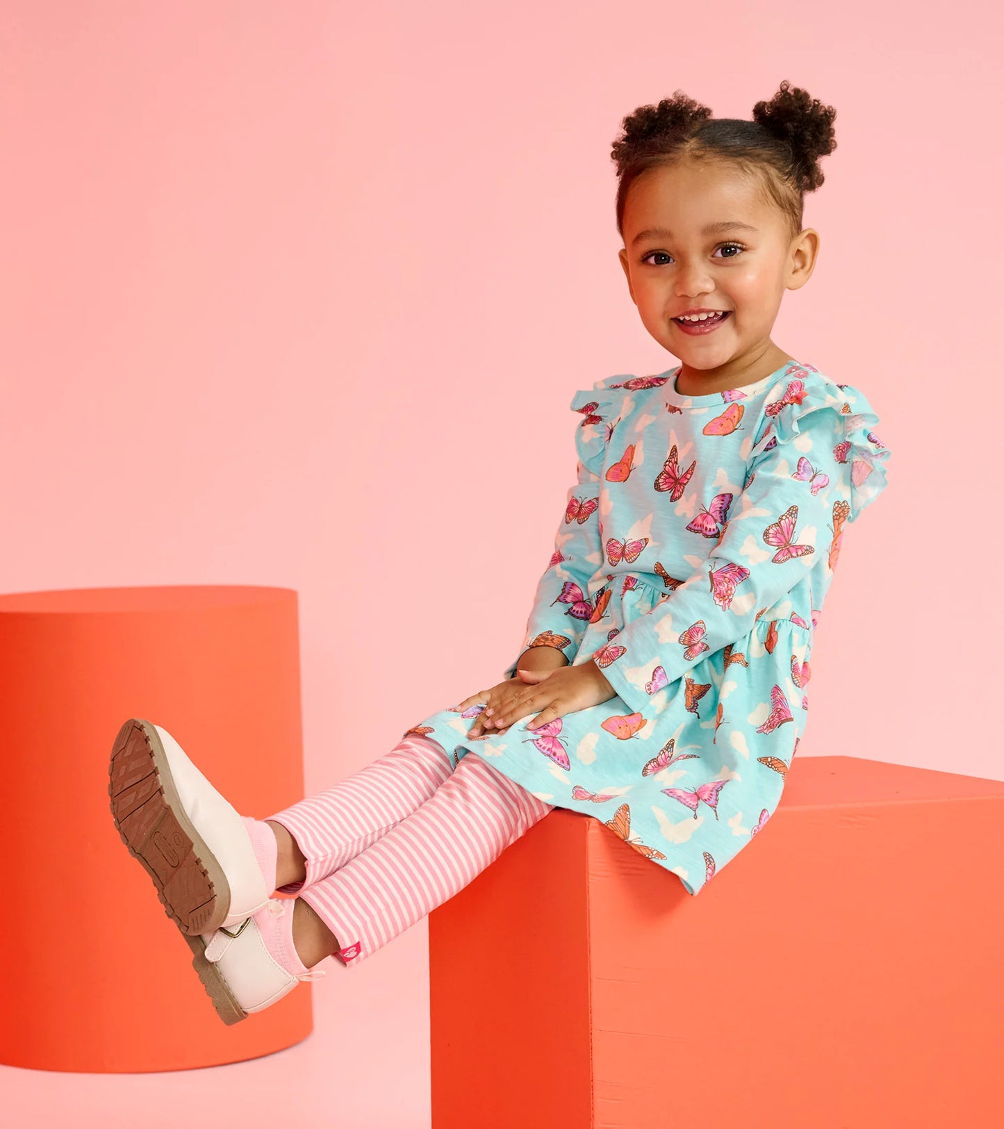 Butterfly Ruffle Dress Set