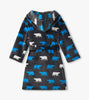 Polar Bear Fuzzy Fleece Robe