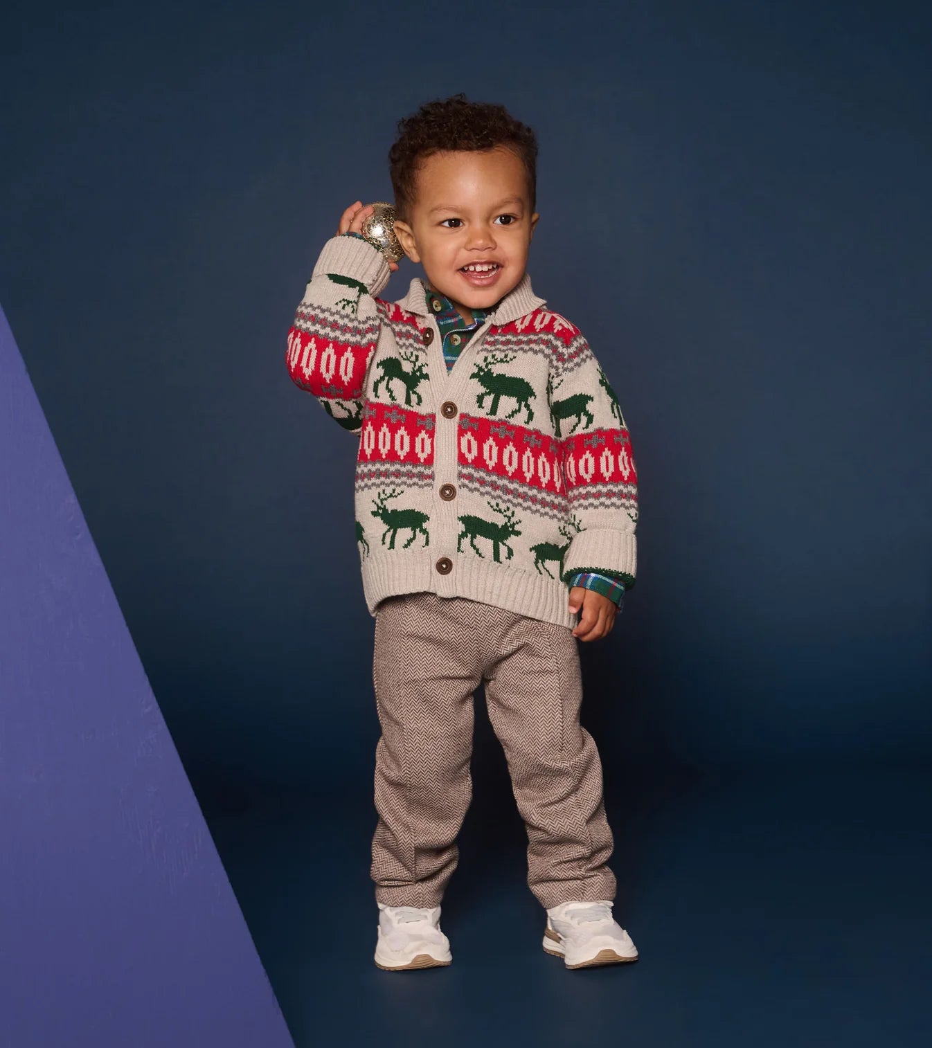 Oatmeal Elk Shawl Collar Cardigan