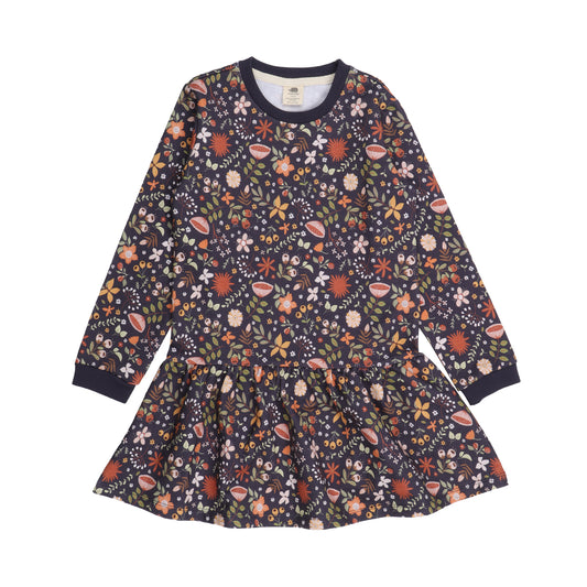 Fancy Flowers Sweatshirt Dress