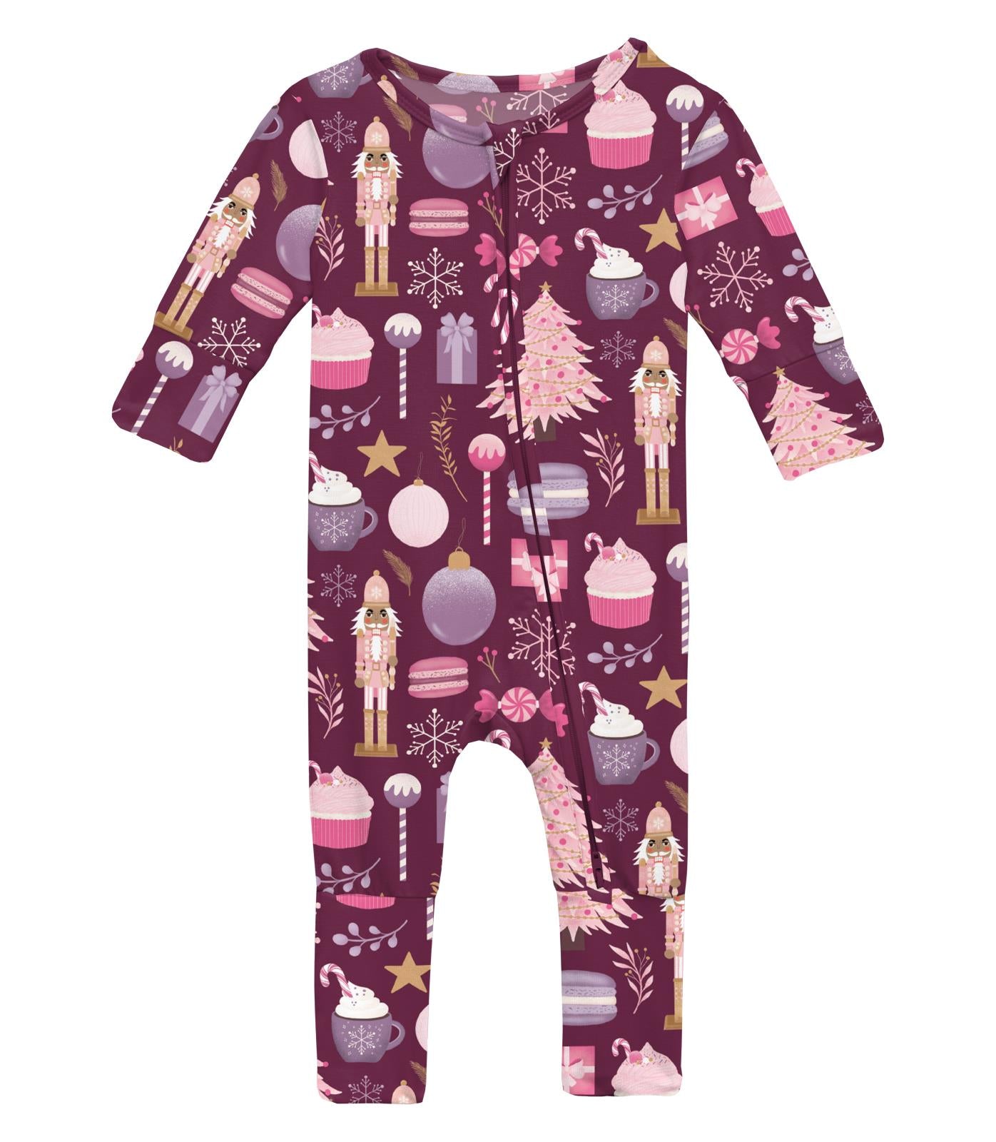 Melody Sugar Plum Zip Flip Romper