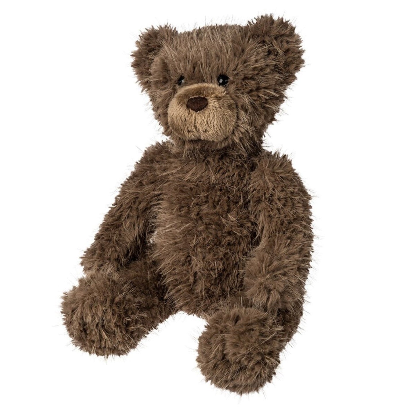 Textured designer plush bear with cozy charm