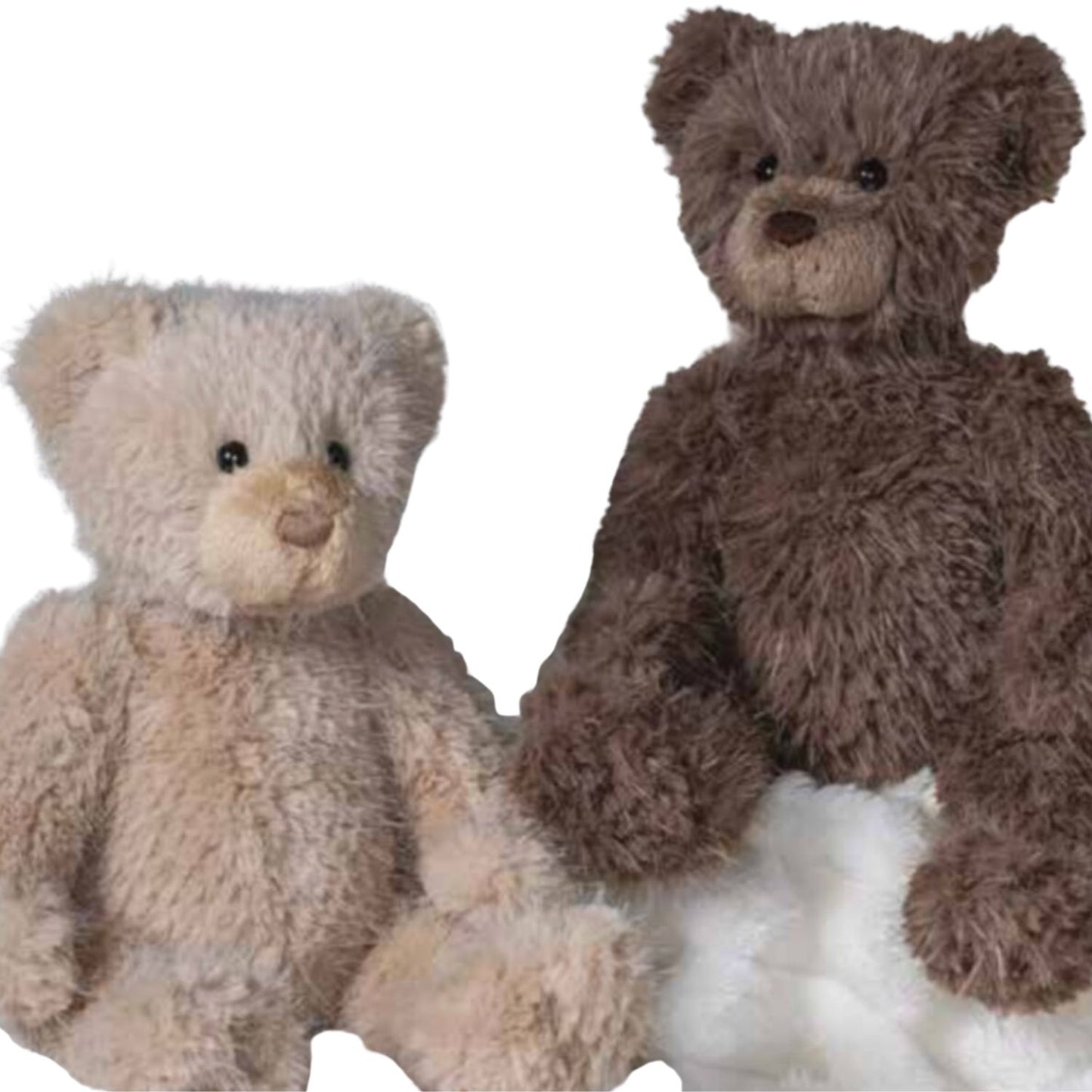 Textured designer plush bear with cozy charm