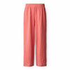 Coral-colored pants on a white background