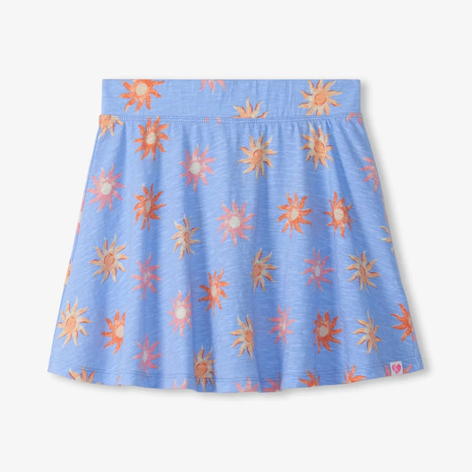 Periwinkle Blue skirt with sun pattern