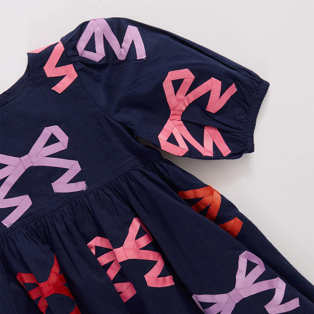 Multi Color Bow Brooke Dress