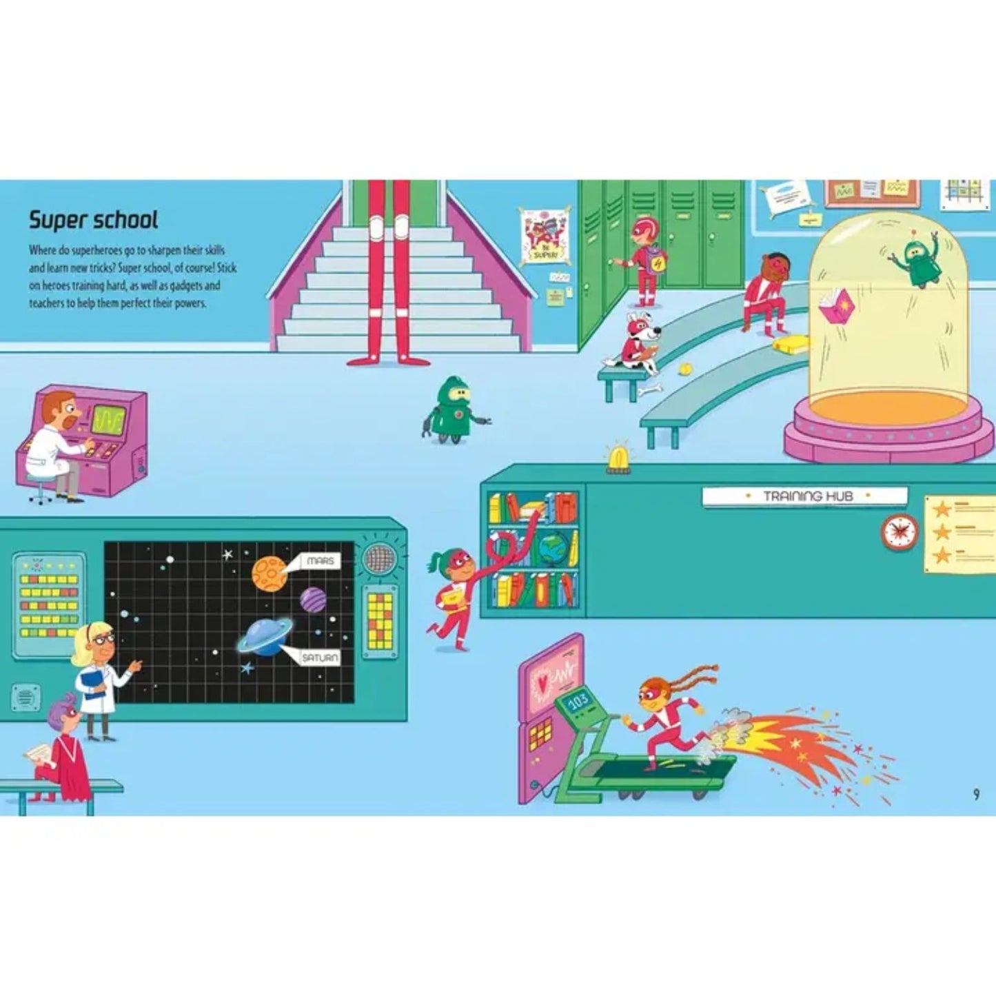 Action-packed superhero sticker book with 200+ stickers