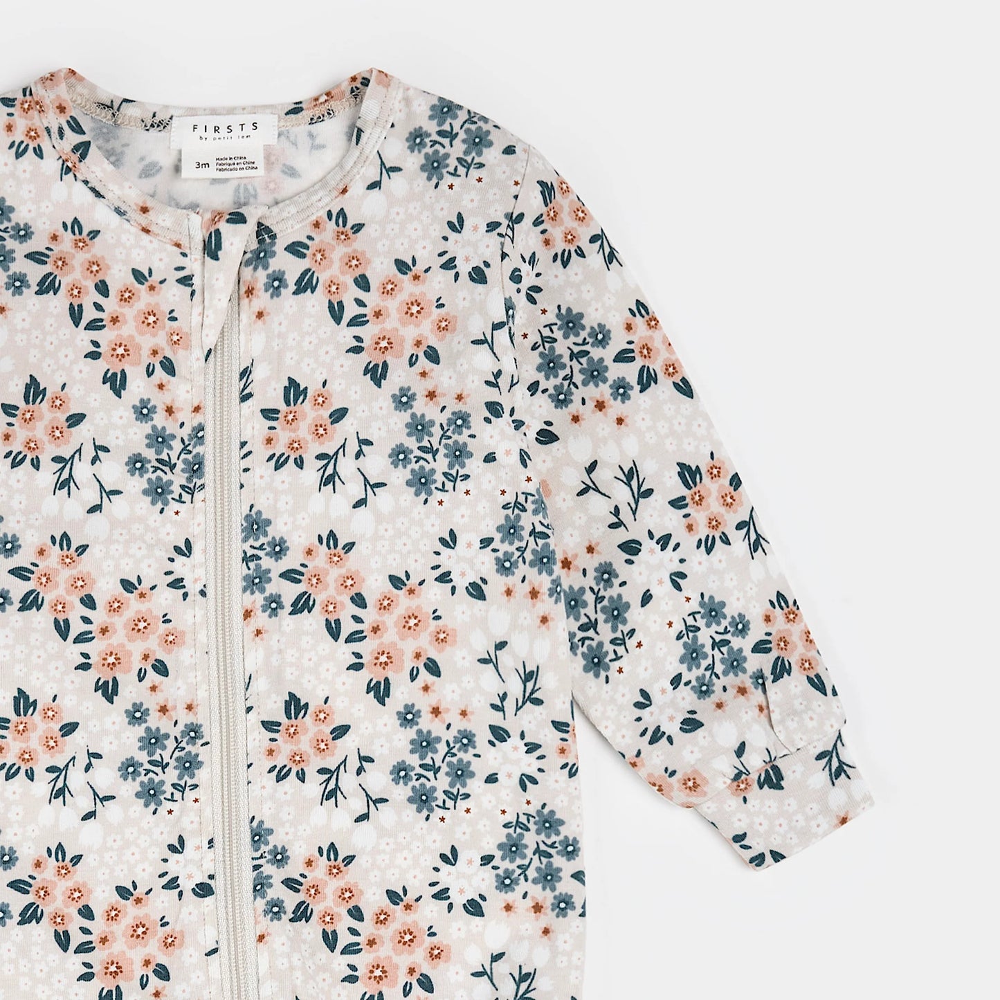 Garden Floral Zip Footie