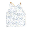 Floral-patterned tank top on a white background