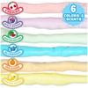 Colorful, fruity-scented fluffy foam soap for kids