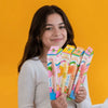 Fruity scented gel pens for smooth writing
