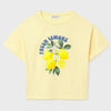 Yellow t-shirt with lemon graphic