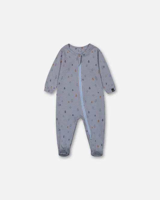 Light Blue Pine Footie