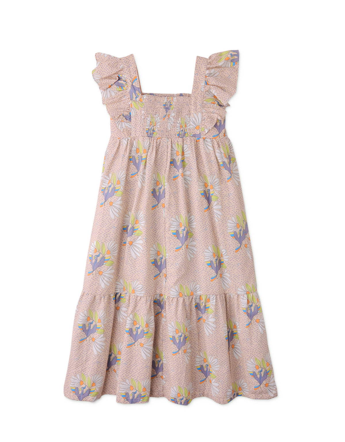 Bird Print Maxi Dress