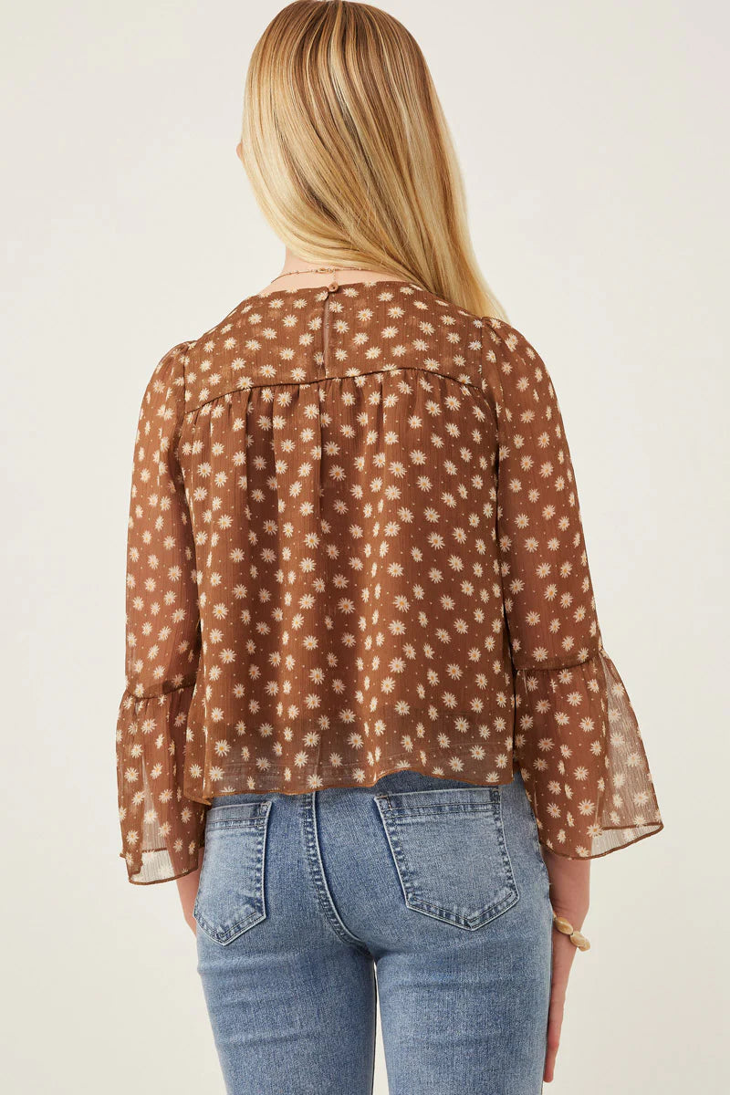 Daisy Tiered Chiffon Top