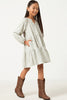 Marled Waffle Knit Dress