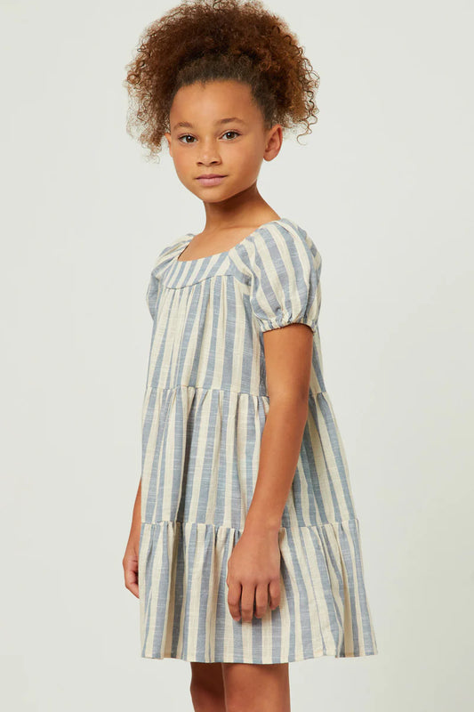 Stripe Square Neck Dress