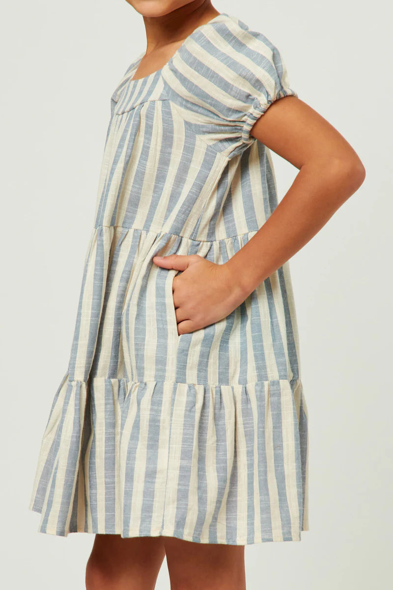 Stripe Square Neck Dress