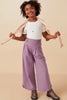 Violet Pleated Wide Leg Pants