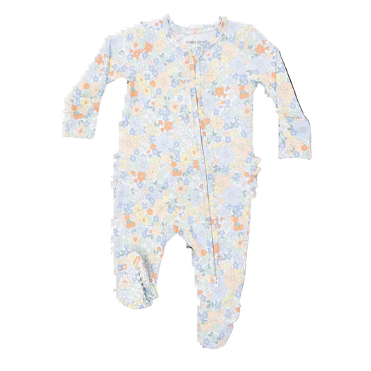 Georgia Floral patterned baby footie