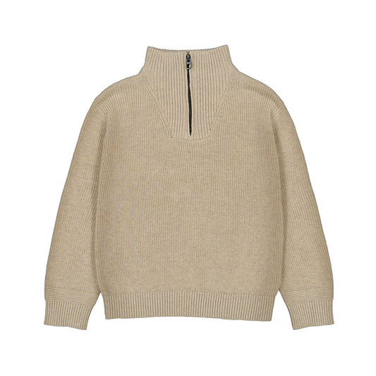 Sand 1/4 Zip Sweater