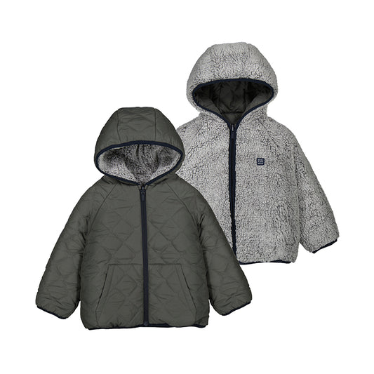 Gray Sherpa Reversible Coat