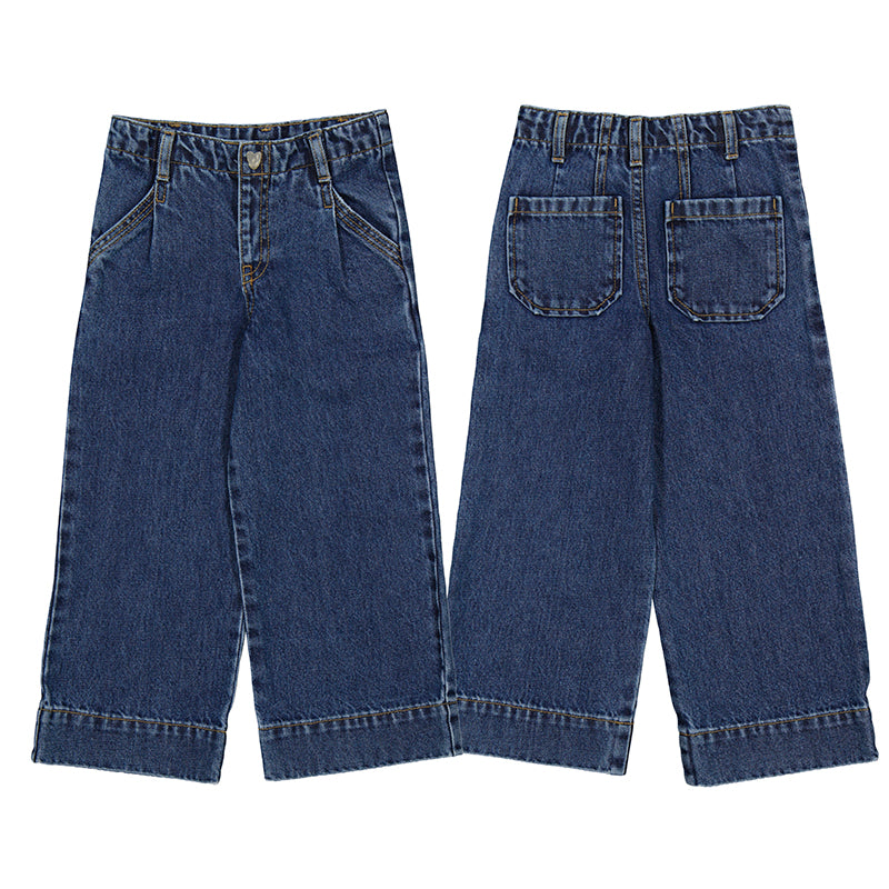 Wide Leg Denim Jeans