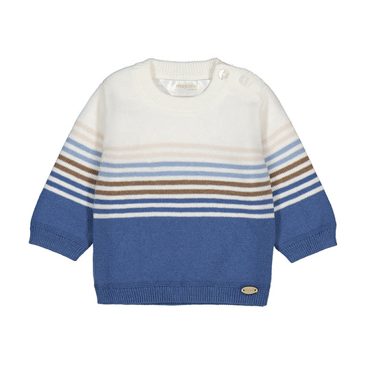 Arctic Blue Stripe Sweater