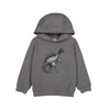 Gray 3D Dino Hoodie