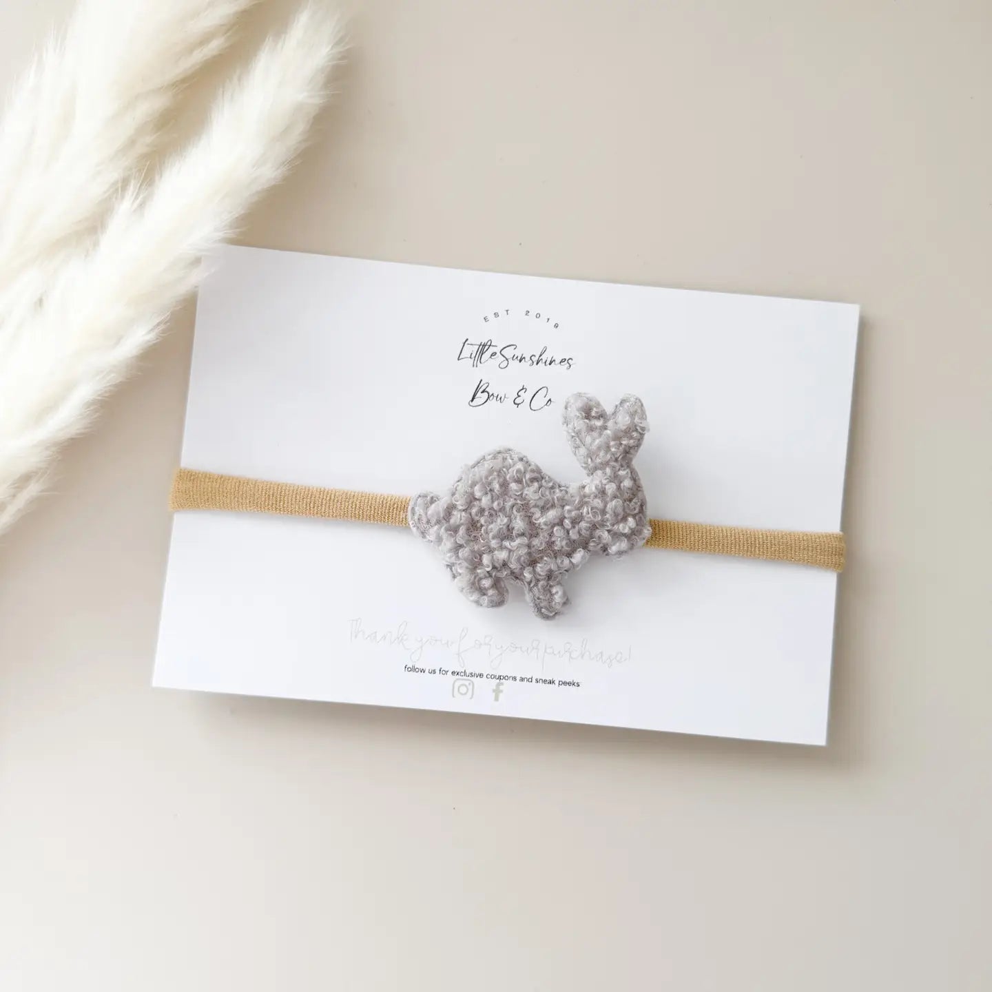 Baby headband with bunny design