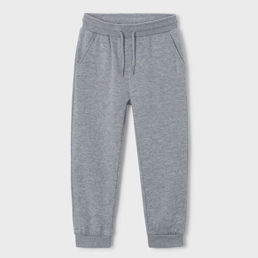 Gray sweatpants on a light gray background
