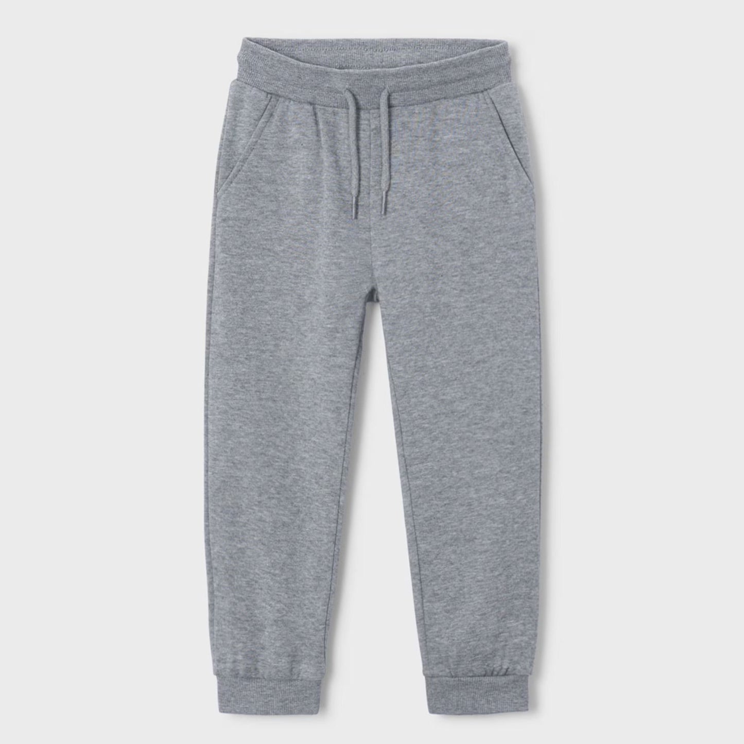 Gray sweatpants on a light gray background
