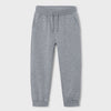 Gray sweatpants on a light gray background