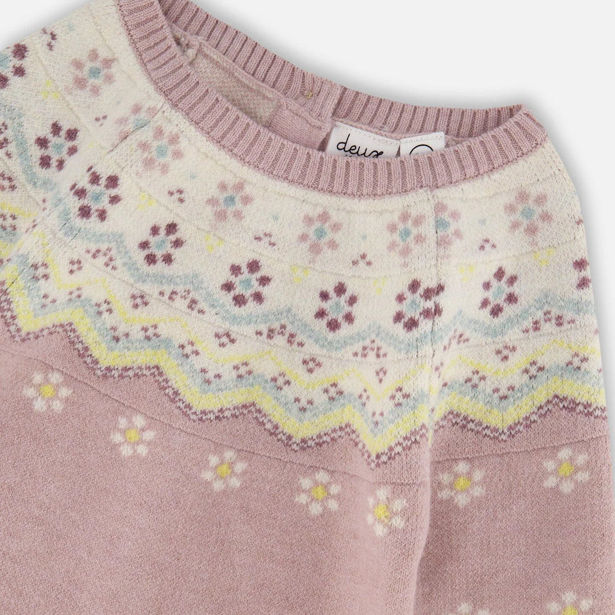 Floral Lilac Sweater Romper