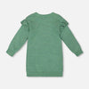 Iceberg Green Ruffle Knitted Dress
