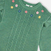 Iceberg Green Ruffle Knitted Dress